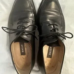Bally | Shoes | Bally Mens Classic Black Leather Timeless 